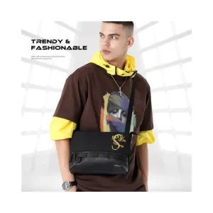 Tigernu T-S8222S men’s shoulder bag worn in outdoor lifestyle setting