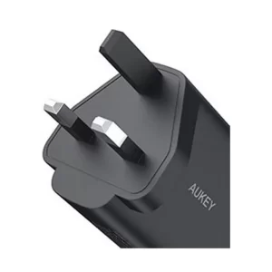 AUKEY 32W Charger size comparison to a standard plug - ultra-portable design