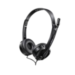 Rapoo H100 Wired Stereo Headset  3.5mm, Adjustable Mic & Volume