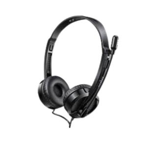Rapoo H100 Wired Stereo Headset 3.5mm, Adjustable Mic & Volume