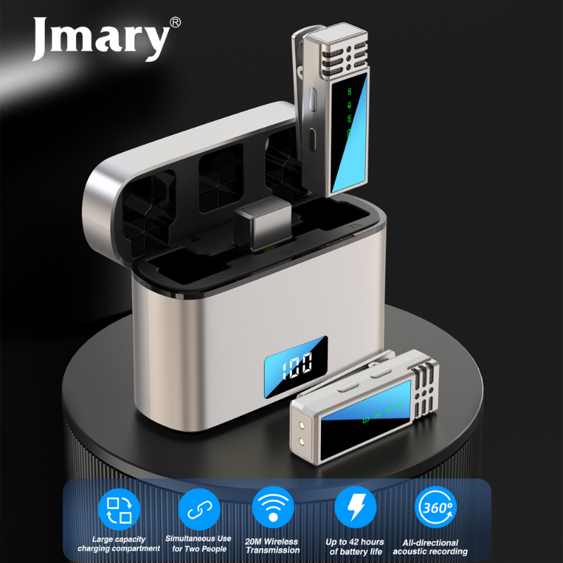 Jmary MW-15 Wireless Microphone with Charge Case Jmary MW-15 Wireless Microphone with Charge Case