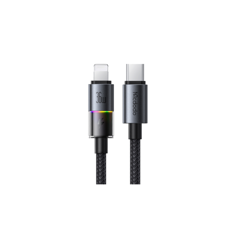MCDODO CA-8190 USB-C to lightning Cable with 7 Colorful Lights 1.2m MCDODO CA-8190 USB-C to lightning Cable with 7 Colorful Lights 1.2m