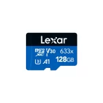 Lexar 633X 128GB microSD card front view