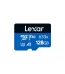 Lexar 633X 128GB microSD card front view