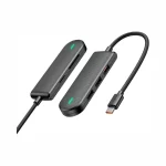 Mcdodo HU-1430 5-in-1 USB Type-C HUB with multiple ports – compact black design