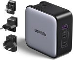 UGREEN 65W charger connected to Nintendo Switch console