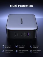 UGREEN GaN Charger charging an iPhone and Android phone