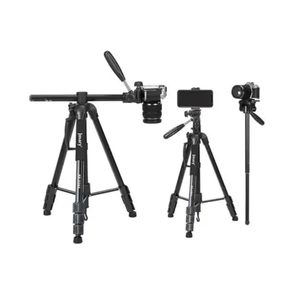 Jmary Tripod KP-2274 Professional Camera Tripod with 4-Section Aluminum Legs – Black