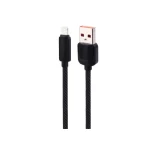 Earldom EC-187L USB-A to Lightning Cable, 1 Meter, Black – Fast Charging & Data Sync