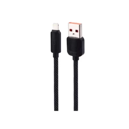 Earldom EC-187L USB-A to Lightning Cable, 1 Meter, Black – Fast Charging & Data Sync