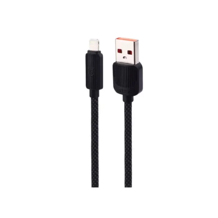 Earldom EC-187L USB-A to Lightning Cable, 1 Meter, Black – Fast Charging & Data Sync
