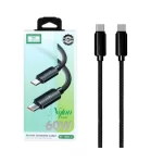 Fast Charging a modern laptop with a black 60W USB-C cable