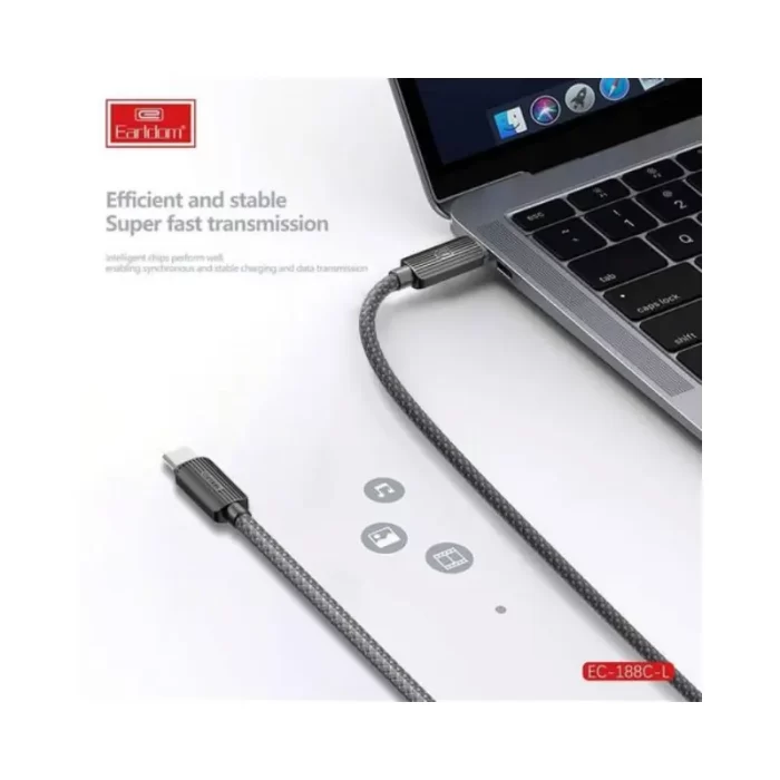 Earldom EC-188C-L Type-C to 8-Pin Lightning connector close-up
