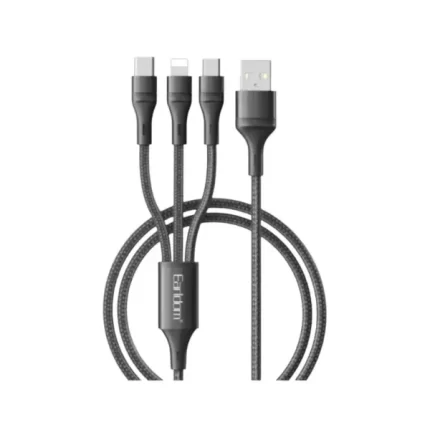Earldom EC-IMC031 3-in-1 Fast Charging Nylon Braided Cable