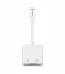 Earldom ET-OT47 Lightning to 2in1 Card Reader Adapter White front view