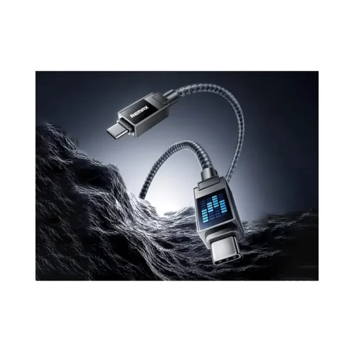 REMAX CB09 Durable Braided Charging and Data Cable with Marquee LED Indicator