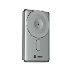 Remax CX-1 Power Bank 5000mAh Silver with built-in cables and wireless charging