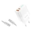 Earldom EU32 38W Dual Port USB-C Wall Charger - White