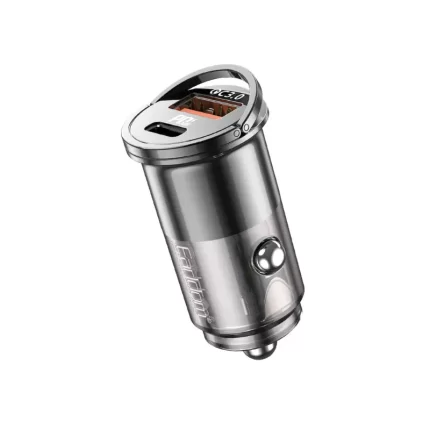 Earldom CC46 30W Fast Charging Car Charger Dual Port PD QC3.0 Black