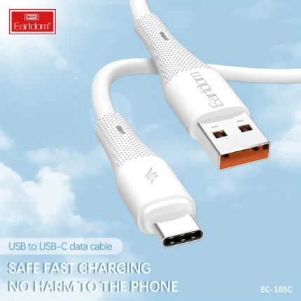 Earldom EC-185C soft silicone tangle-free USB-C cable design