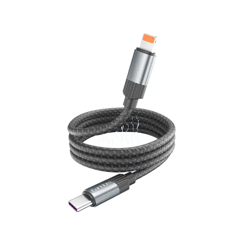 Earldom EC-207 Close-up of magnetic lightning connector with LED light