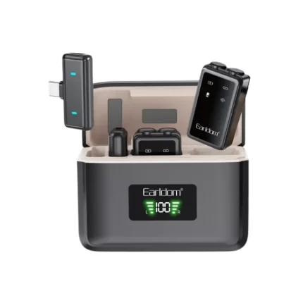 Earldom ET-MC14 2.4GHz Wireless Lavalier Microphone System for Camera