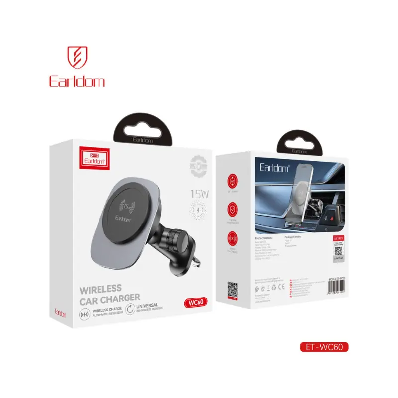 Earldom ET-WC60 Earldom ET-WC60 15W Fast Wireless Car Charger Mount