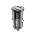 Earldom CC45 USB C Car Charger 36W Dual Port Fast Charge Black