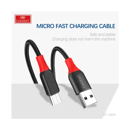Earldom EC-186M Fast Charging Cable 2.4A