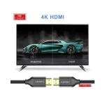 Braided nylon exterior of Earldom W26 HDMI cable