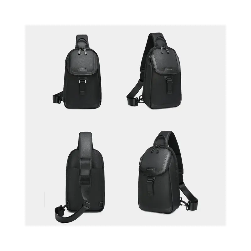 Tigernu T-S8179 Bag Elite Elite Series Men's Anti-wrinkle Crossbody 9.7 inch Back view of Tigernu T-S8179 crossbody bag for men