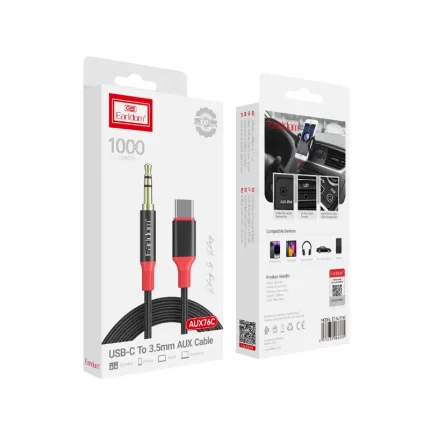 The Essential Audio Bridge. The Earldom AUX76L provides a direct, high-quality connection from your USB-C device to any 3.5mm AUX port.