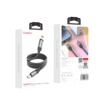 Magnetic safety breakaway feature and tangle-free cable design