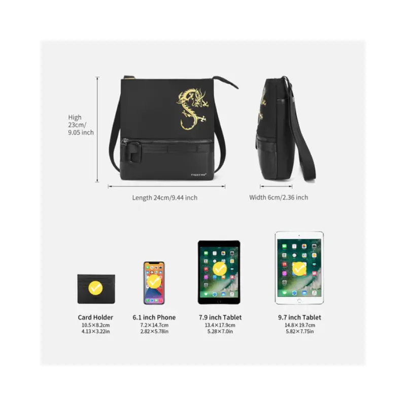 TIGERNU T-S8222S tigernu Chinese Style fashion Shoulder Bag, dragon series travel bag, Lifetime warranty_2 TIGERNU T-S8222S tigernu Chinese Style fashion Shoulder Bag, dragon series travel bag, Lifetime warranty - Image 2