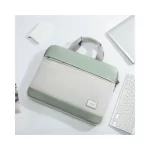 Tigernu T-L5239B laptop bag in pink with apricot, soft fleece-lined computer sleeve for daily carry.