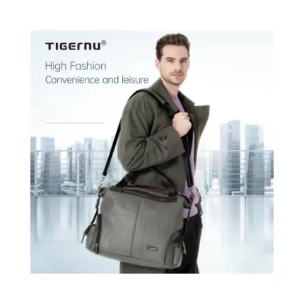 Tigernu T-N1030 men’s backpack, splash-proof, with separate shoes compartment for travel, gym, and daily use.