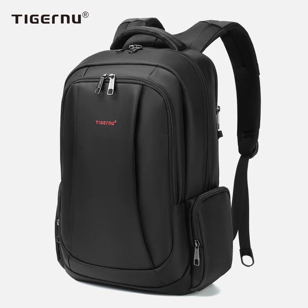 Tigernu_T-B3143_Backpack_15.6_Laptop_Black_2 Tigernu T-B3143 black business-casual backpack front view