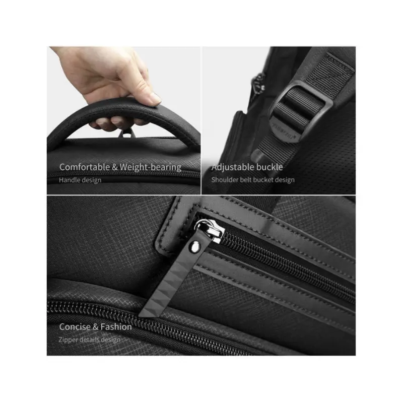 Spacious main compartment of Tigernu T-B9022 with multiple pockets