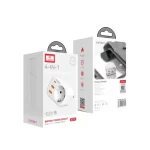 Earldom ES-SC18 travel adapter full set presentation