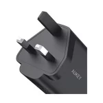 AUKEY 32W Charger size comparison to a standard plug - ultra-portable design