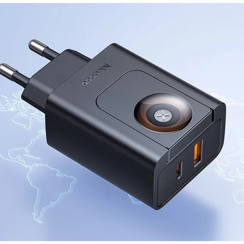 Mcdodo CH-3700- 2-in-1 Compact Charger 30W with Built in Apple Watch Charger Mcdodo CH-3700- 2-in-1 Compact Charger 30W with Built in Apple Watch Charger