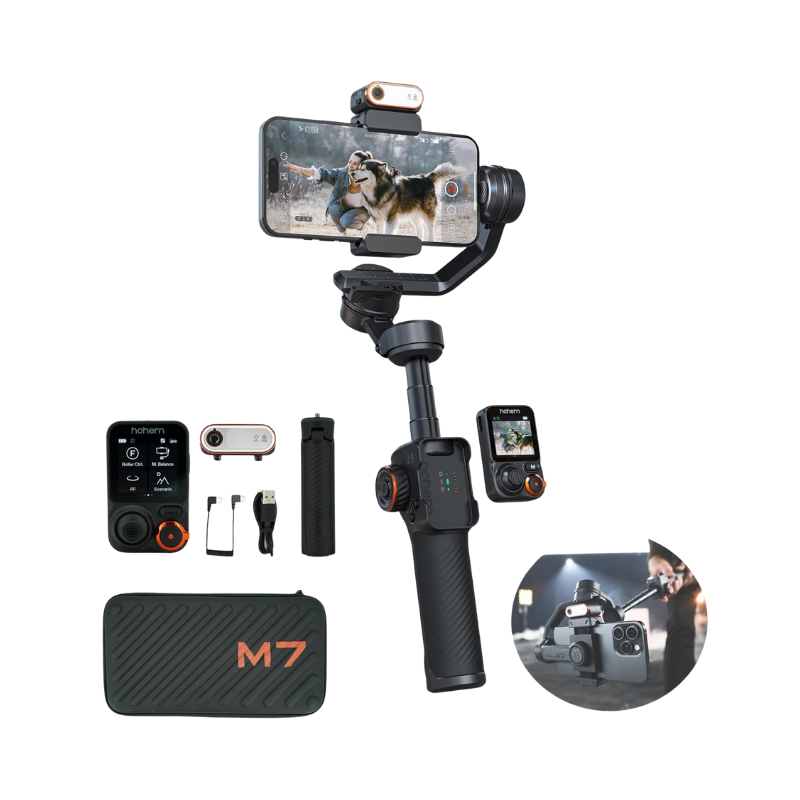 Hohem iSteady M7 Gimbal Stabilizer for Smartphone, 3-Axis Phone Gimbal, Gimbal Stabilizer for iPhone Hohem iSteady M7 Gimbal Stabilizer for Smartphone, 3-Axis Phone Gimbal, Gimbal Stabilizer for iPhone